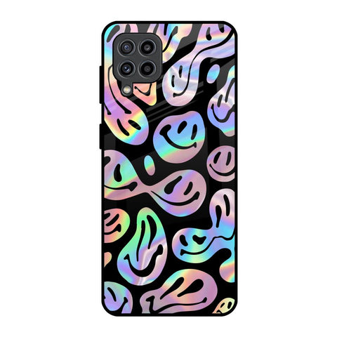 Acid Smile Samsung Galaxy F22 Glass Back Cover Online