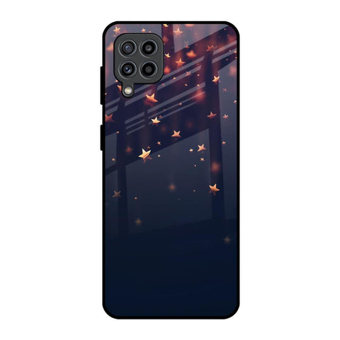 Falling Stars Samsung Galaxy F22 Glass Back Cover Online