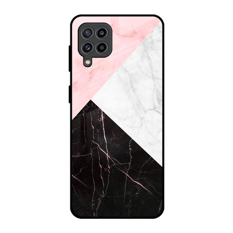 Marble Collage Art Samsung Galaxy F22 Glass Back Cover Online