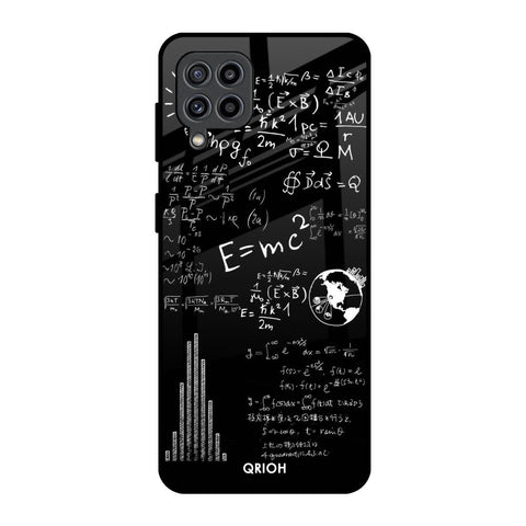 Funny Math Samsung Galaxy F22 Glass Back Cover Online