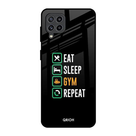 Daily Routine Samsung Galaxy F22 Glass Back Cover Online