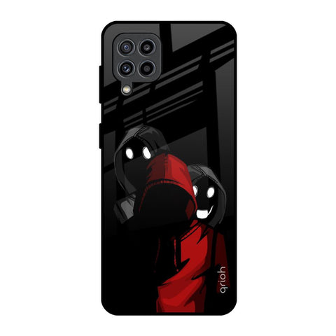 Shadow Character Samsung Galaxy F22 Glass Back Cover Online