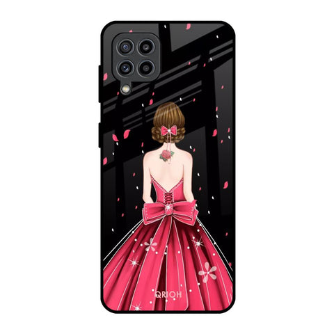 Fashion Princess Samsung Galaxy F22 Glass Back Cover Online