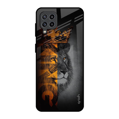King Of Forest Samsung Galaxy F22 Glass Back Cover Online