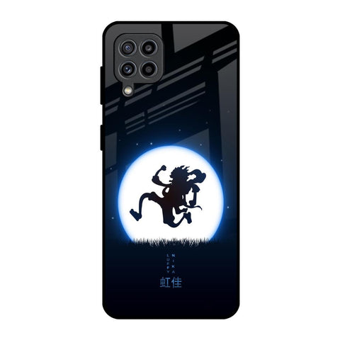 Luffy Nika Samsung Galaxy F22 Glass Back Cover Online
