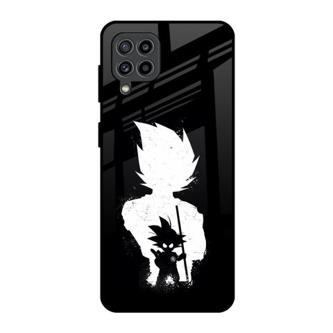 Monochrome Goku Samsung Galaxy F22 Glass Back Cover Online