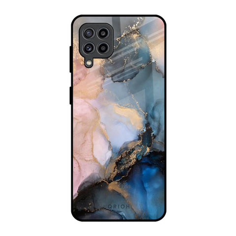 Marble Ink Abstract Samsung Galaxy F22 Glass Back Cover Online