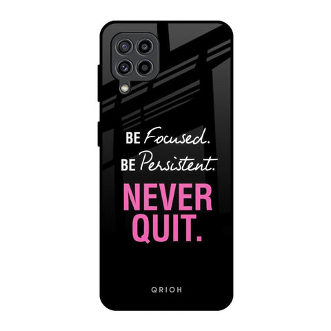 Be Focused Samsung Galaxy F22 Glass Back Cover Online
