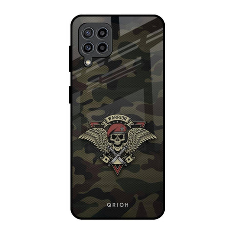 Army Warrior Samsung Galaxy F22 Glass Back Cover Online