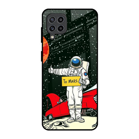Astronaut on Mars Samsung Galaxy F22 Glass Back Cover Online