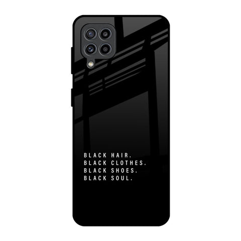 Black Soul Samsung Galaxy F22 Glass Back Cover Online