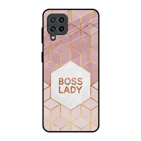 Boss Lady Samsung Galaxy F22 Glass Back Cover Online