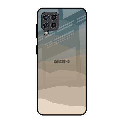 Abstract Mountain Pattern Samsung Galaxy F22 Glass Back Cover Online