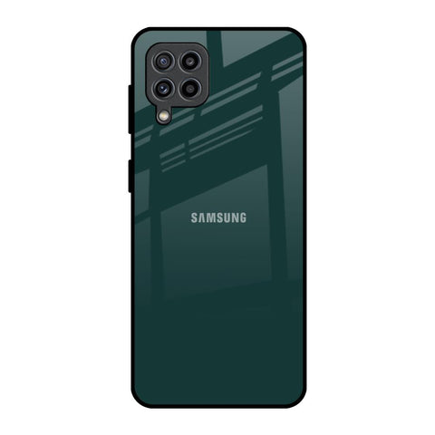 Olive Samsung Galaxy F22 Glass Back Cover Online