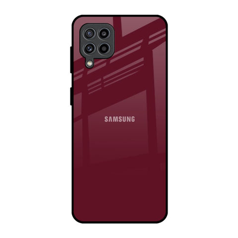 Classic Burgundy Samsung Galaxy F22 Glass Back Cover Online