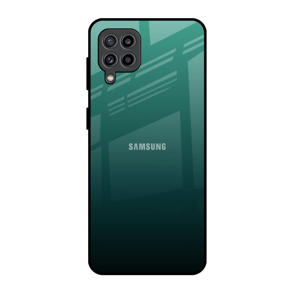 Palm Green Samsung Galaxy F22 Glass Back Cover Online