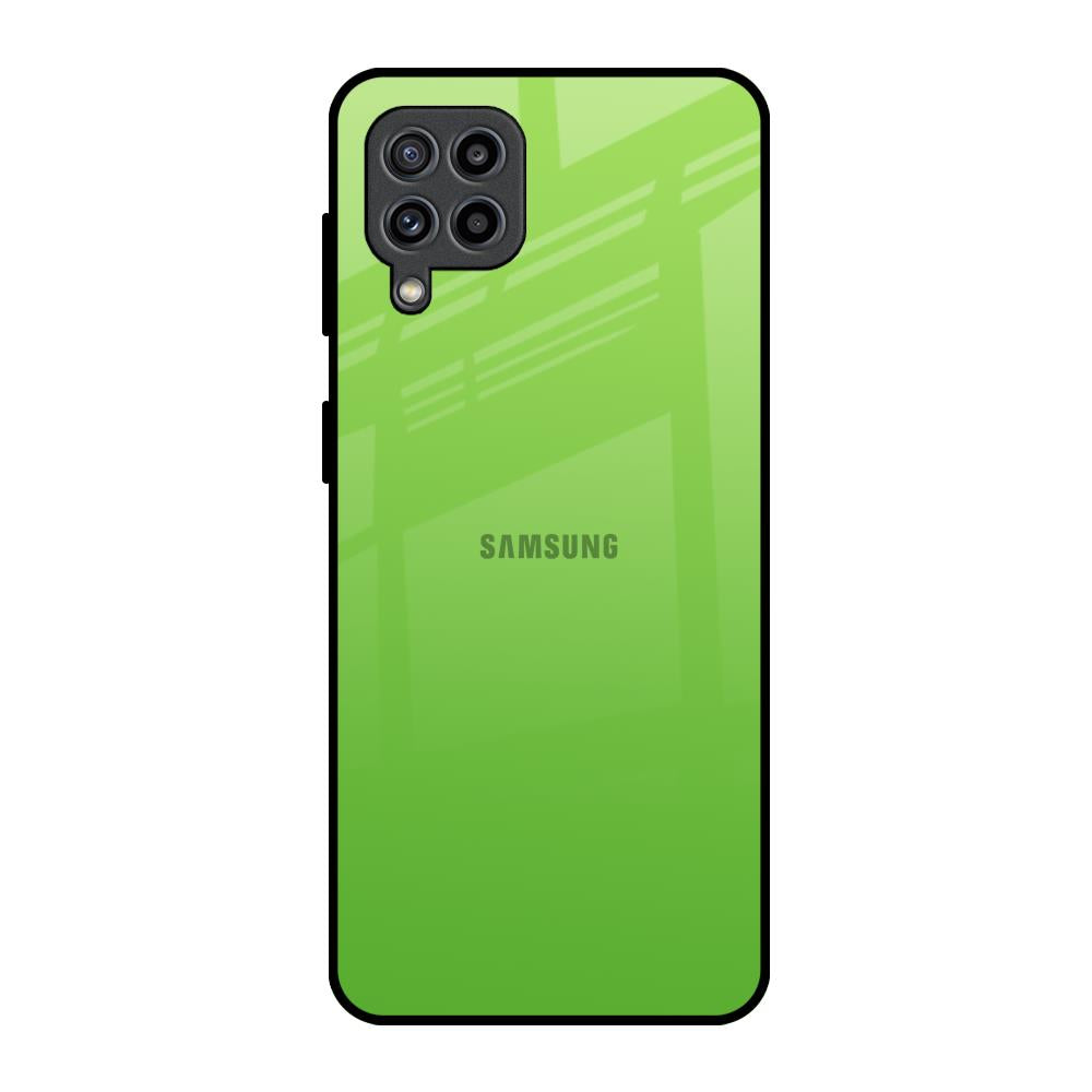 Paradise Green Samsung Galaxy F22 Glass Back Cover Online