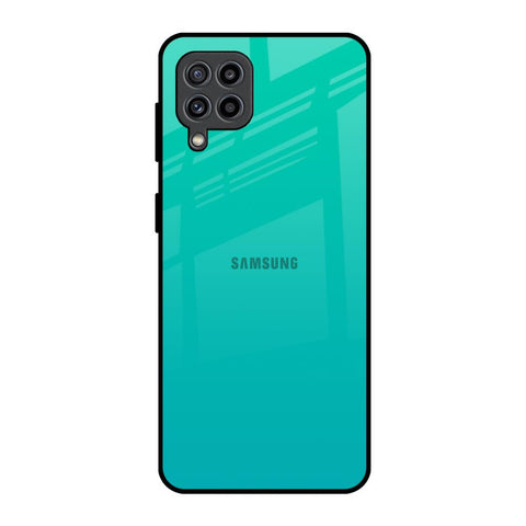 Cuba Blue Samsung Galaxy F22 Glass Back Cover Online