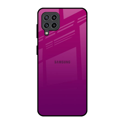 Magenta Gradient Samsung Galaxy F22 Glass Back Cover Online