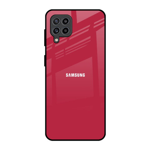 Solo Maroon Samsung Galaxy F22 Glass Back Cover Online