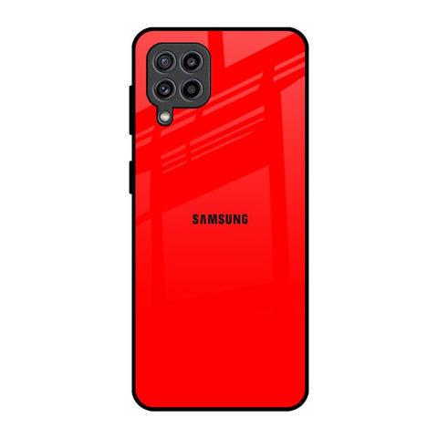 Blood Red Samsung Galaxy F22 Glass Back Cover Online