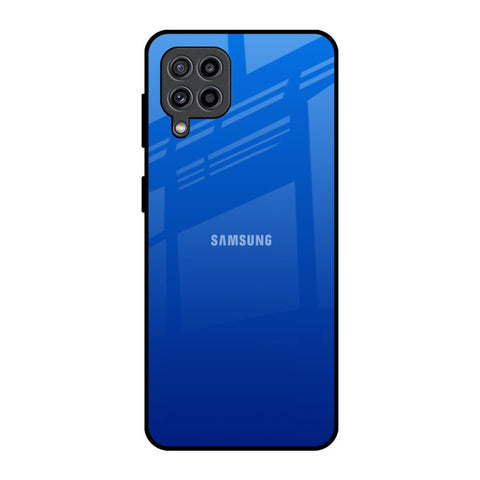 Egyptian Blue Samsung Galaxy F22 Glass Back Cover Online