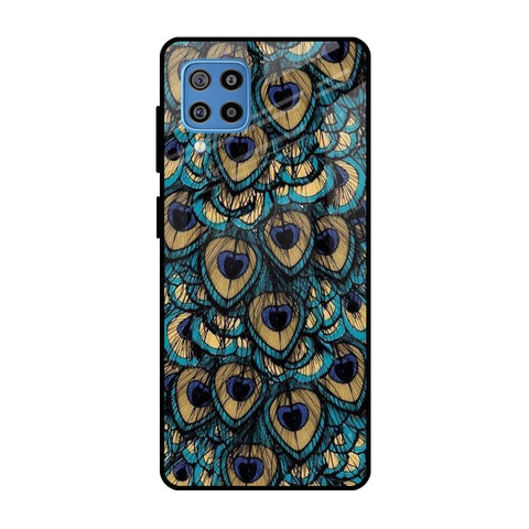 Peacock Feathers Samsung Galaxy F22 Glass Cases & Covers Online