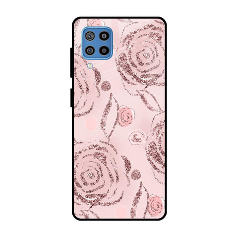 Shimmer Roses Samsung Galaxy F22 Glass Cases & Covers Online
