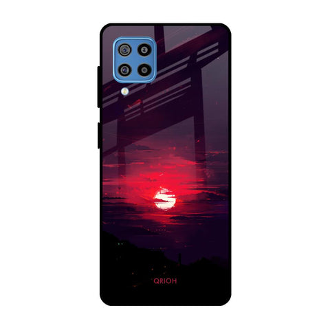 Morning Red Sky Samsung Galaxy F22 Glass Cases & Covers Online