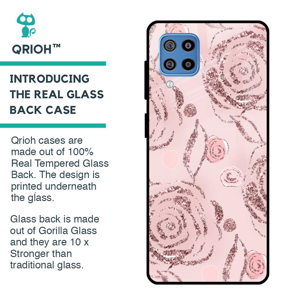 Shimmer Roses Glass case for Samsung Galaxy F22