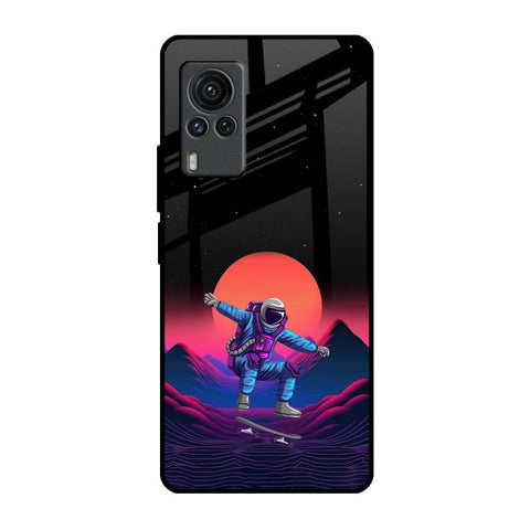 Retro Astronaut Vivo X60 PRO Glass Back Cover Online