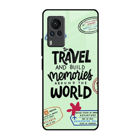 Travel Stamps Vivo X60 PRO Glass Back Cover Online