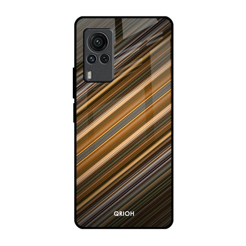 Diagonal Slash Pattern Vivo X60 PRO Glass Back Cover Online