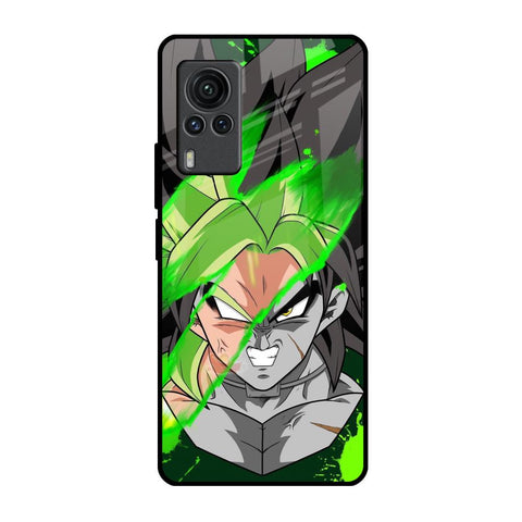 Anime Green Splash Vivo X60 PRO Glass Back Cover Online