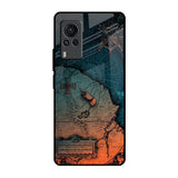 Geographical Map Vivo X60 PRO Glass Back Cover Online
