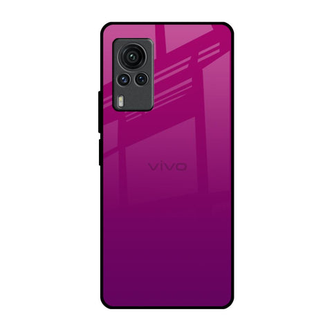 Magenta Gradient Vivo X60 PRO Glass Back Cover Online