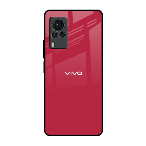 Solo Maroon Vivo X60 PRO Glass Back Cover Online