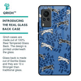 Blue Cheetah Glass Case for Vivo X60 PRO