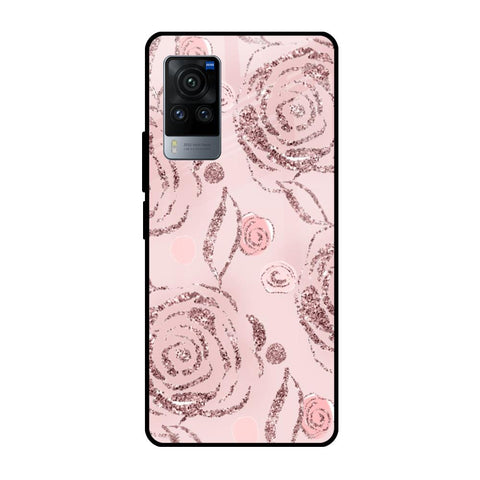 Shimmer Roses Vivo X60 Pro Glass Cases & Covers Online