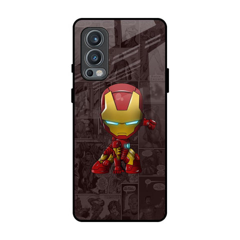 Angry Baby Super Hero OnePlus Nord 2 Glass Back Cover Online