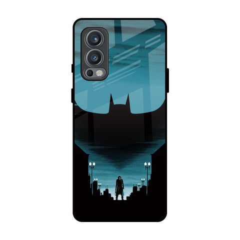 Cyan Bat OnePlus Nord 2 Glass Back Cover Online