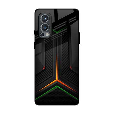 Modern Ultra Chevron OnePlus Nord 2 Glass Back Cover Online