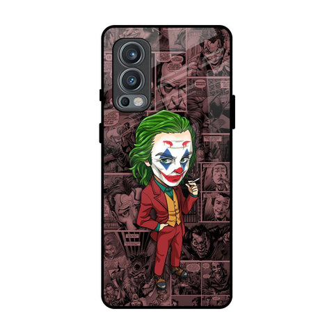 Joker Cartoon OnePlus Nord 2 Glass Back Cover Online