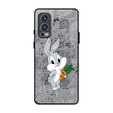 Cute Baby Bunny OnePlus Nord 2 Glass Back Cover Online