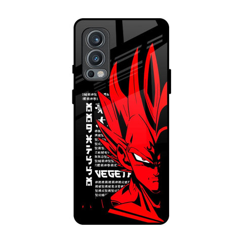 Red Vegeta OnePlus Nord 2 Glass Back Cover Online