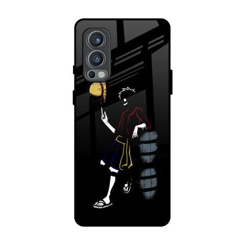 Luffy Line Art OnePlus Nord 2 Glass Back Cover Online