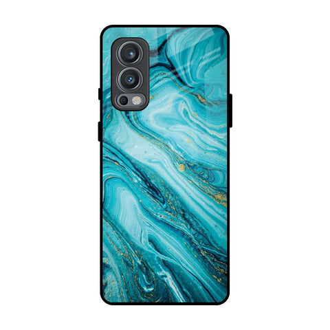 Ocean Marble OnePlus Nord 2 Glass Back Cover Online