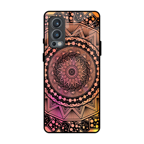 Floral Mandala OnePlus Nord 2 Glass Back Cover Online