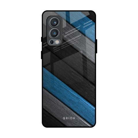 Multicolor Wooden Effect OnePlus Nord 2 Glass Back Cover Online