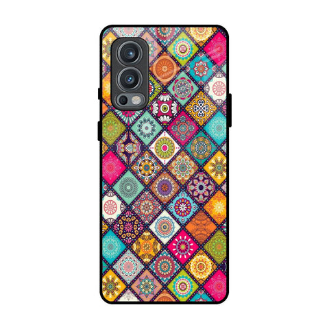 Multicolor Mandala OnePlus Nord 2 Glass Back Cover Online